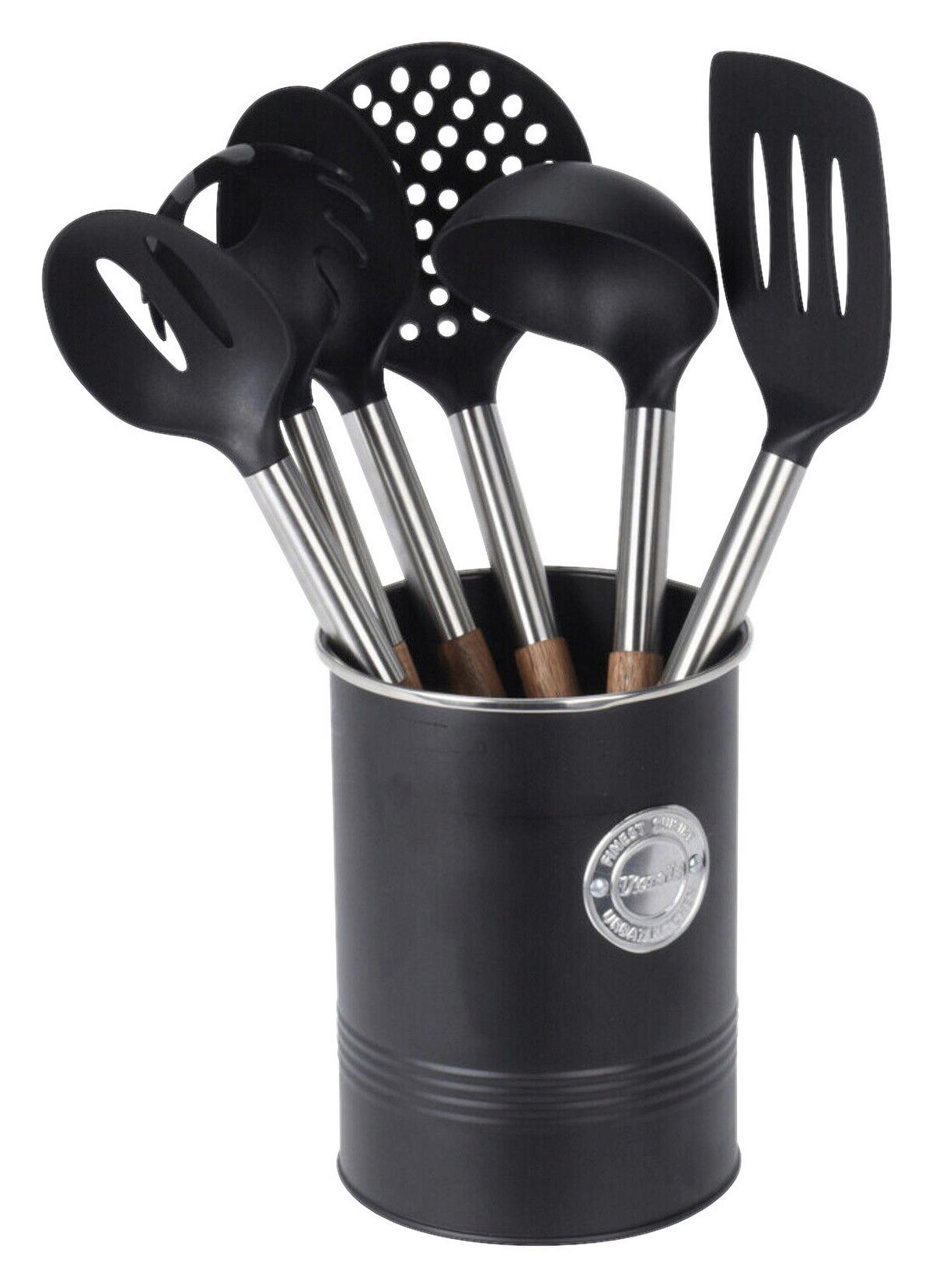 Küchenhelferset schwarz Kunststoff Küchenhelferset_in_Box_7tlg. - schwarz