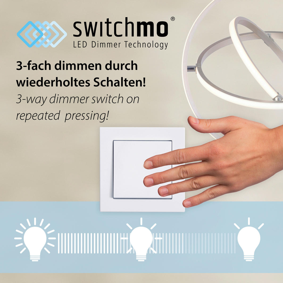 Just Light LED-Deckenleuchte EMILIA 14347-15 grau Kunststoff Metall B/H/D: ca. 40x10x40 cm 1 Brennstellen EMILIA - grau (40,00/10,00cm) - Just Light