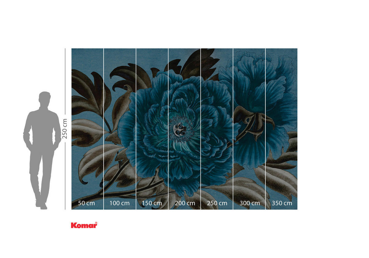 Komar Fototapete Royal Peony Blumen B/L: ca. 350x250 cm Royal Peony - (350,00/250,00cm) - Komar