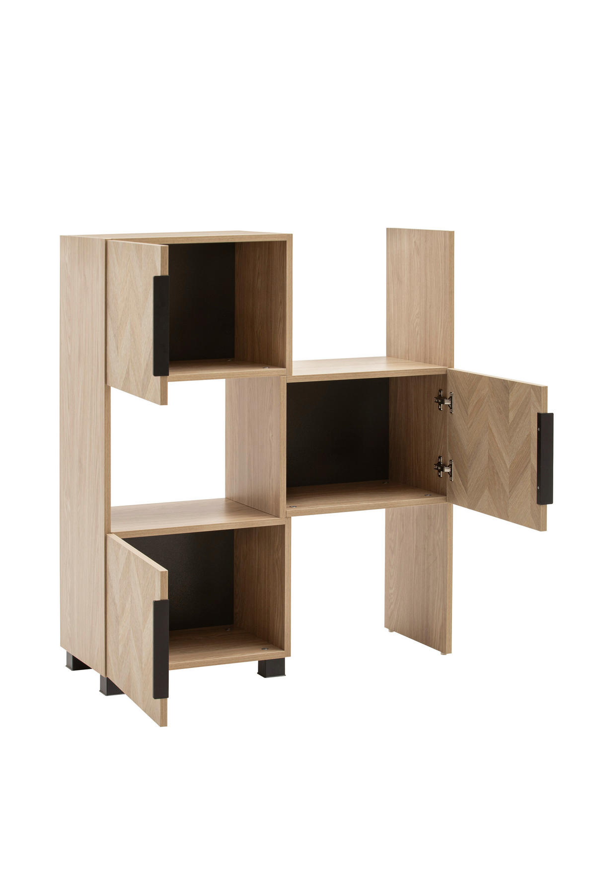 Regal Piazza Eiche Nachbildung B/H/T: ca. 78x101,6x34,7 cm Piazza - Eiche (78,00/101,60/34,70cm) - Schildmeyer