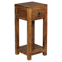 Telefontisch natur Echtholz B/H/T: ca. 30x68x30 cm Telefontisch - natur (30,00/68,00/30,00cm) - Wohnling