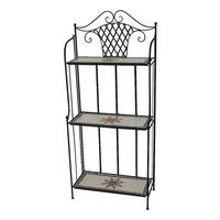 Gardamo Gartenregal STELLA schwarz Eisen STELLA - schwarz - Gardamo