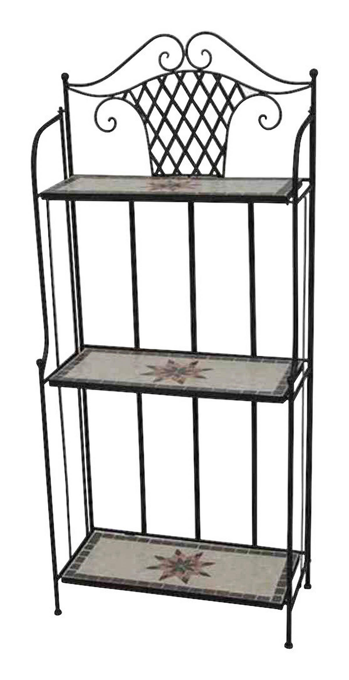 Gardamo Gartenregal STELLA schwarz Eisen STELLA - schwarz - Gardamo