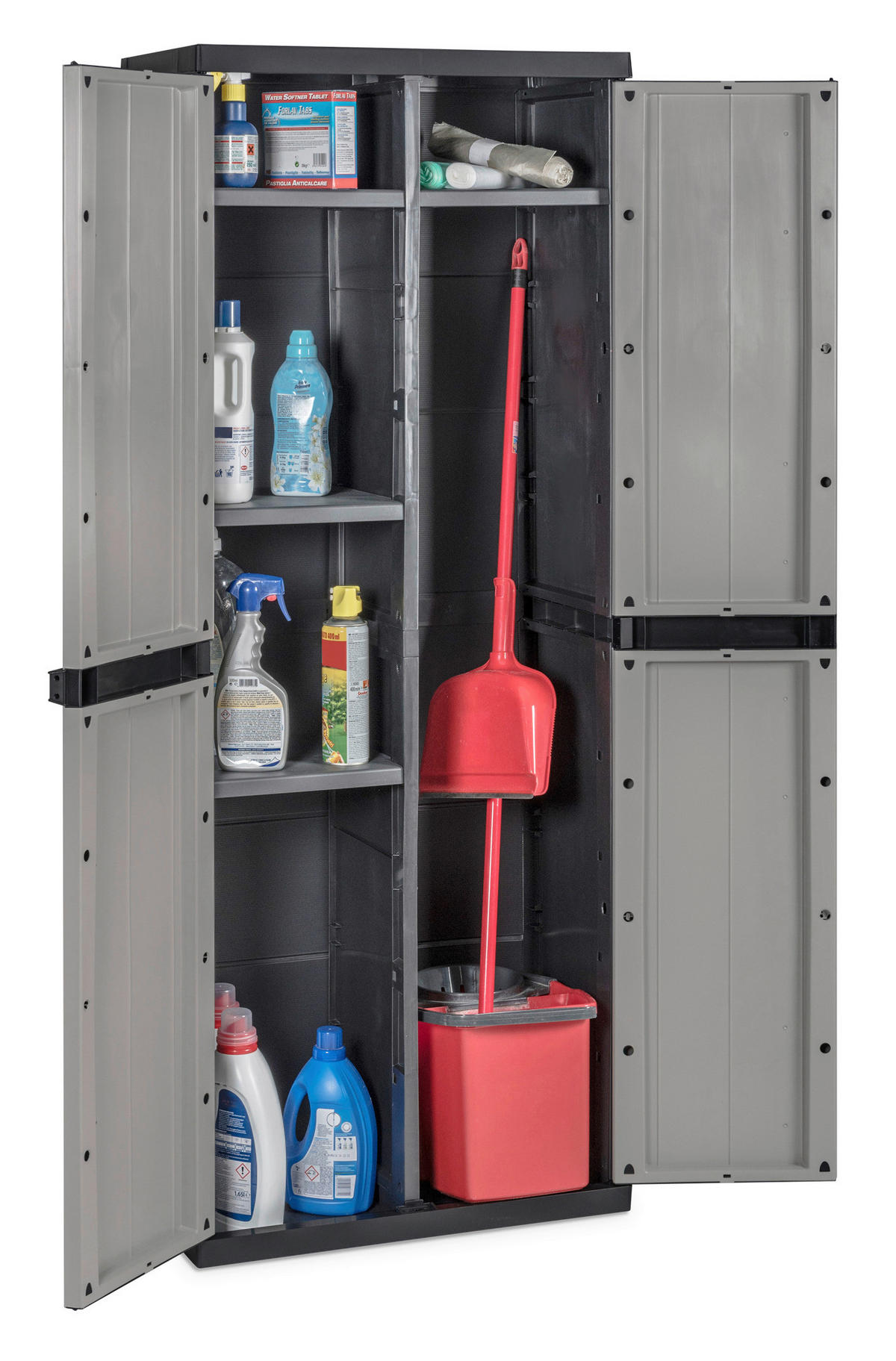 DEA Kunststoffschrank B/H/T: ca. 65x165x37 cm Kunstst.-Schrank_Bios_Midi_Utility - (65,00/165,00/37,00cm) - DEA