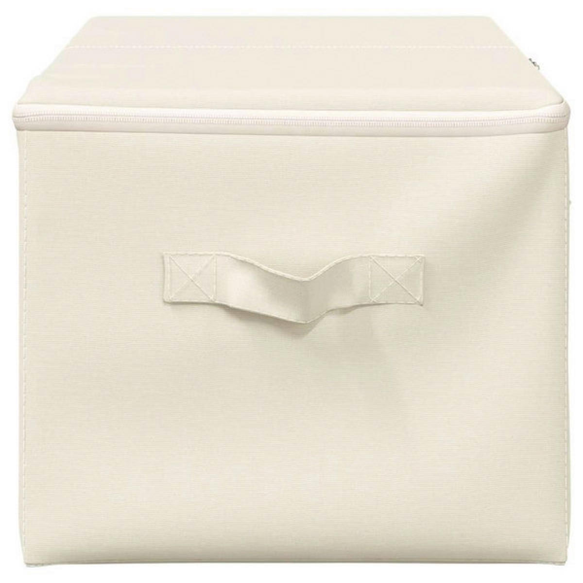 vidaXL Aufbewahrungsbox creme B/H/L: ca. 34x23x43 cm Aufbewahrungsbox - creme (43,00/34,00/23,00cm) - vidaXL