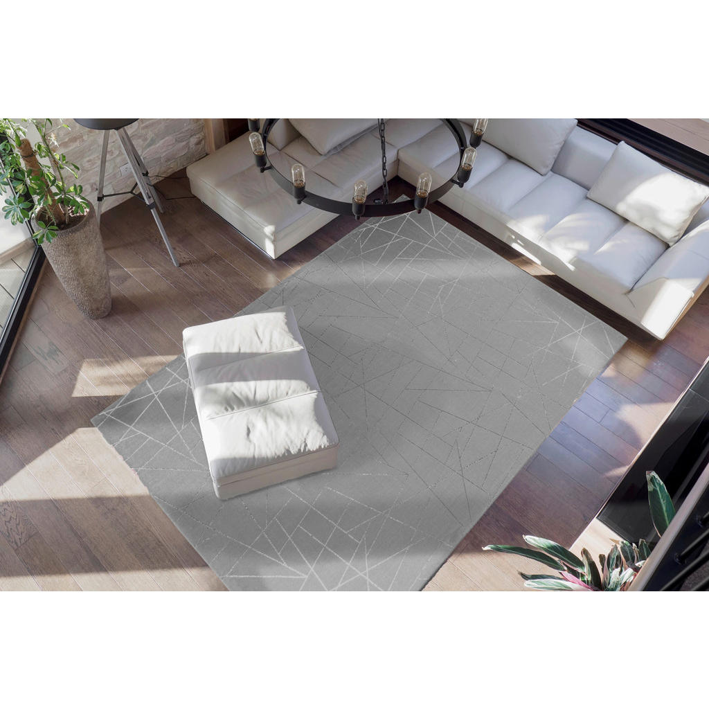 Thumbnail - 360Living Teppich Bijou silber B/L: ca. 120x170 cm