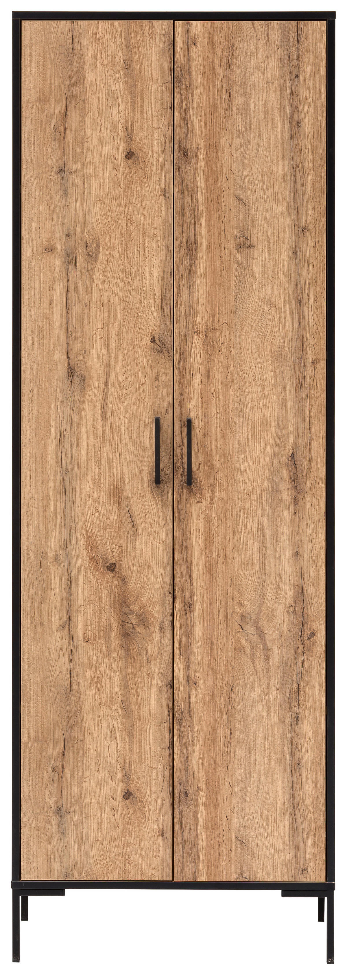 Hochschrank Serie 2000 Eiche Landhaus Nachbildung B/H/T: ca. 65,2x194,2x39 cm Serie 2000 - Eiche (65,20/194,20/39,00cm) - Möbelpartner