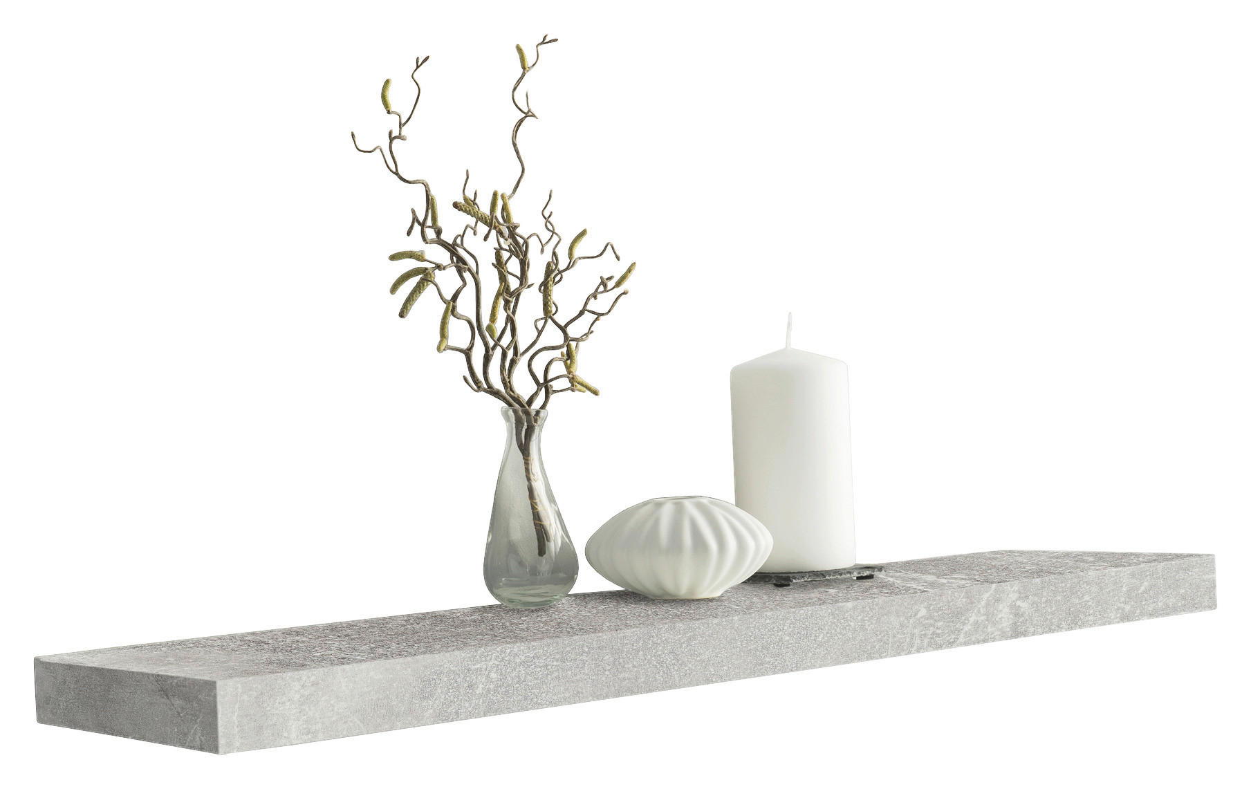 Wandboard Shelvy 80 Beton Optik B/H/T: ca. 80x4x24 cm Shelvy 80 - (80,00/4,00/24,00cm)