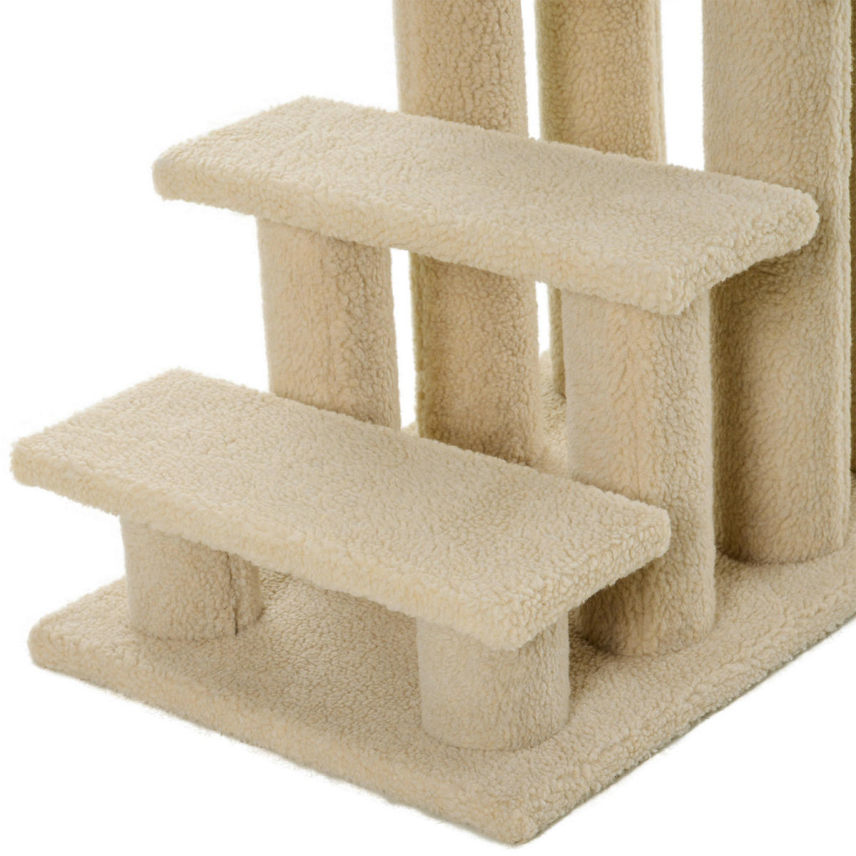 PawHut Katzentreppe hellbraun Spanplatte B/H/L: ca. 43x60x64 cm Katzentreppe - hellbraun (64,00/43,00/60,00cm) - PawHut