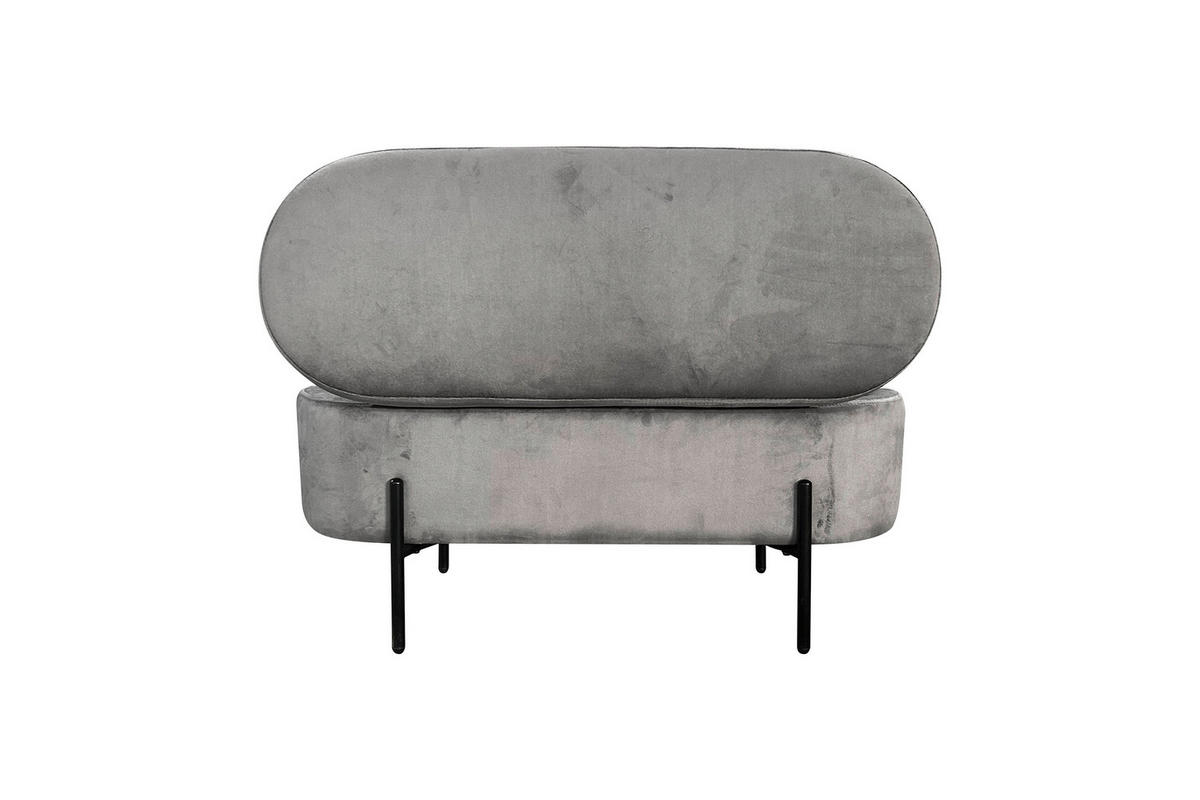 Truhe NOVA grau B/H/T: ca. 95x42x37,5 cm NOVA - grau (95,00/42,00/37,50cm) - byLIVING