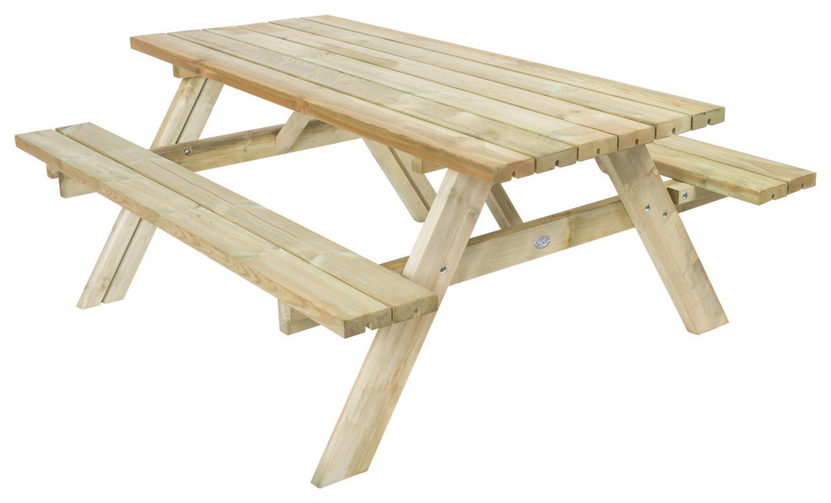 AXI Picknicktisch Julie natur Holz B/H/T: ca. 154x74x177 cm Julie - natur (154,00/74,00/177,00cm) - AXI