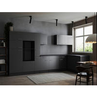 Winkelküche Oliver B/H/T: ca. 370x205x172 cm Oliver - granit/grau (370,00/205,00/172,00cm) - Respekta