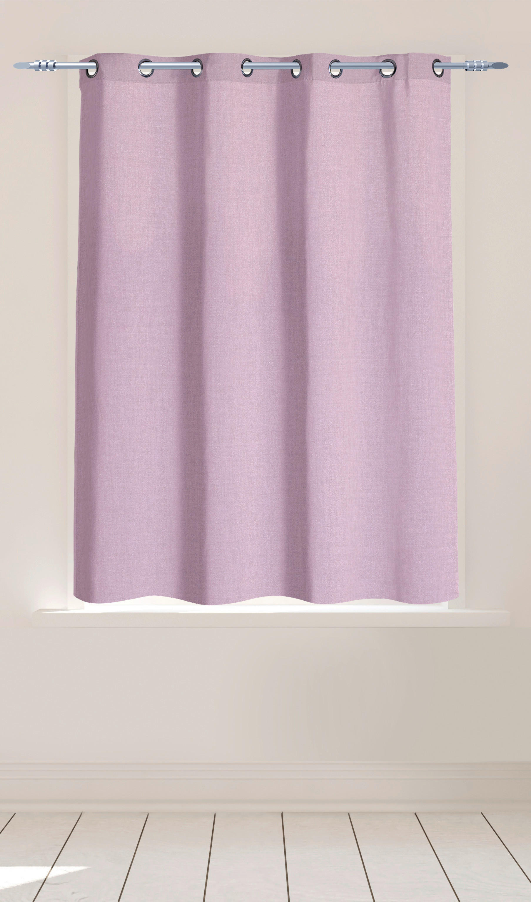 Ösenvorhang Cleo rosa B/L: ca. 140x175 cm Cleo - rosa (140,00/175,00cm) - POCOline