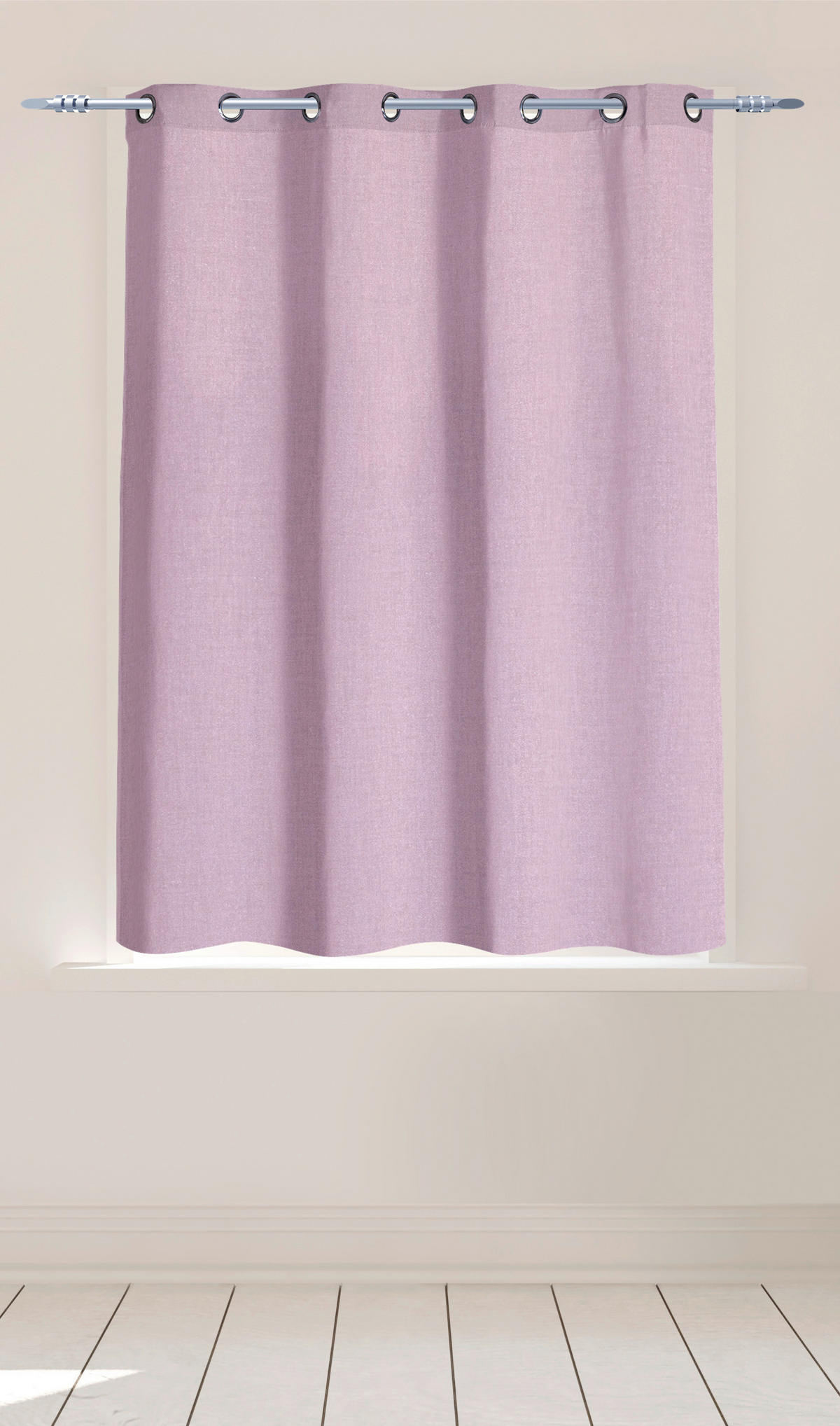 Ösenvorhang Cleo rosa B/L: ca. 140x175 cm Cleo - rosa (140,00/175,00cm) - POCOline