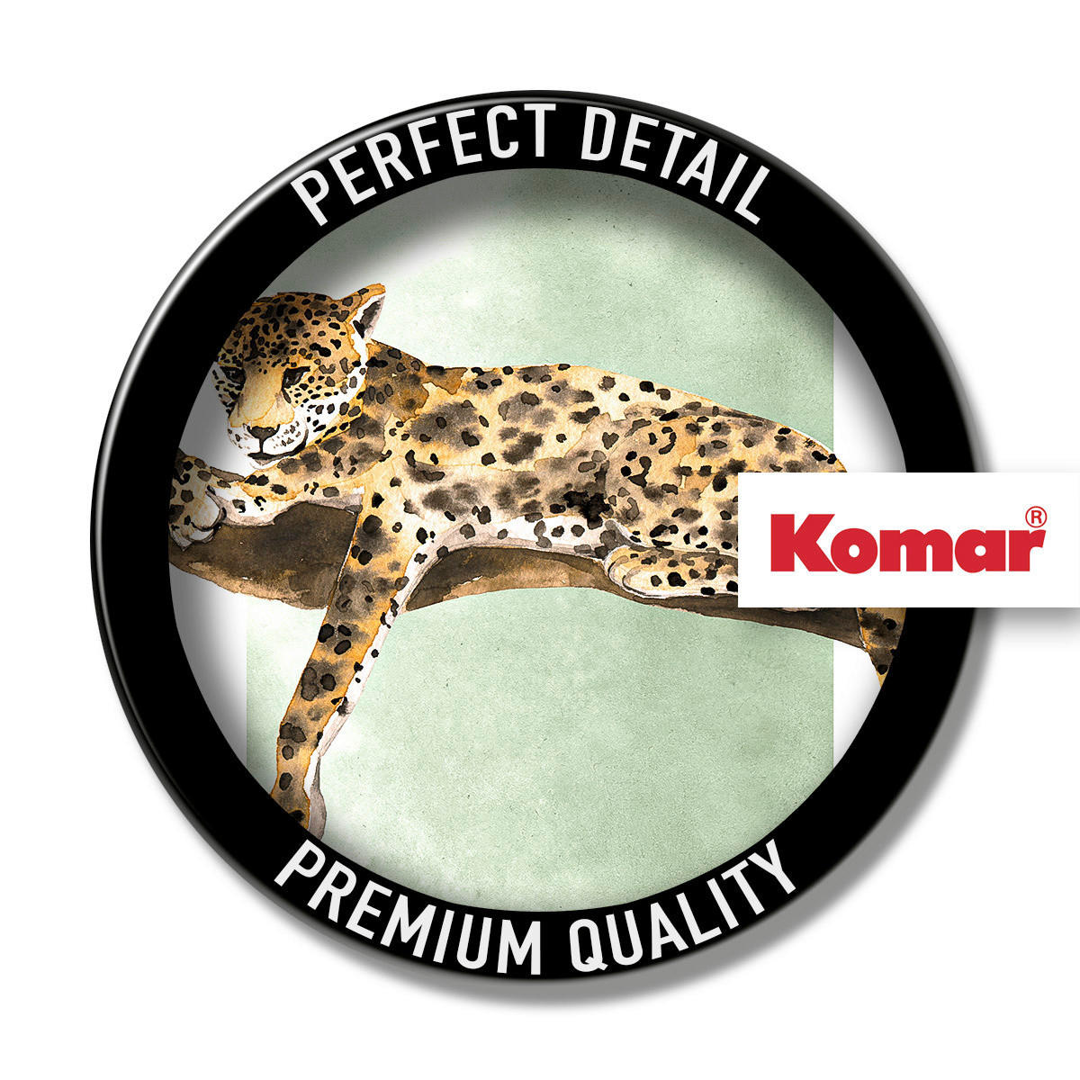 Komar Poster Lazy Leopard Leopard B/L: ca. 50x70 cm Lazy Leopard - (50,00/70,00cm) - Komar