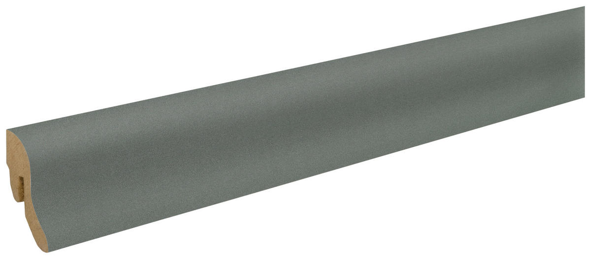 Sockelleiste L/B/H: ca. 250x2,2x4 cm pro Stück Sockelleiste_geschwungen 40mm grau - (250,00/2,20/4,00cm)