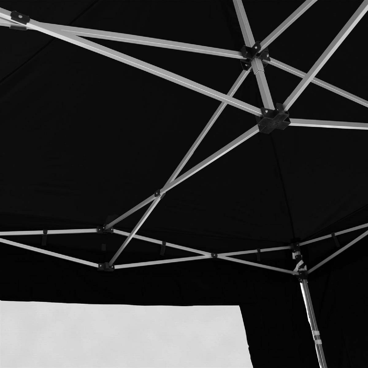 VCM Faltpavillon PROFI schwarz Polyester-Mischgewebe B/H/T: ca. 300x220x300 cm PROFI - schwarz (300,00/220,00/300,00cm) - VCM
