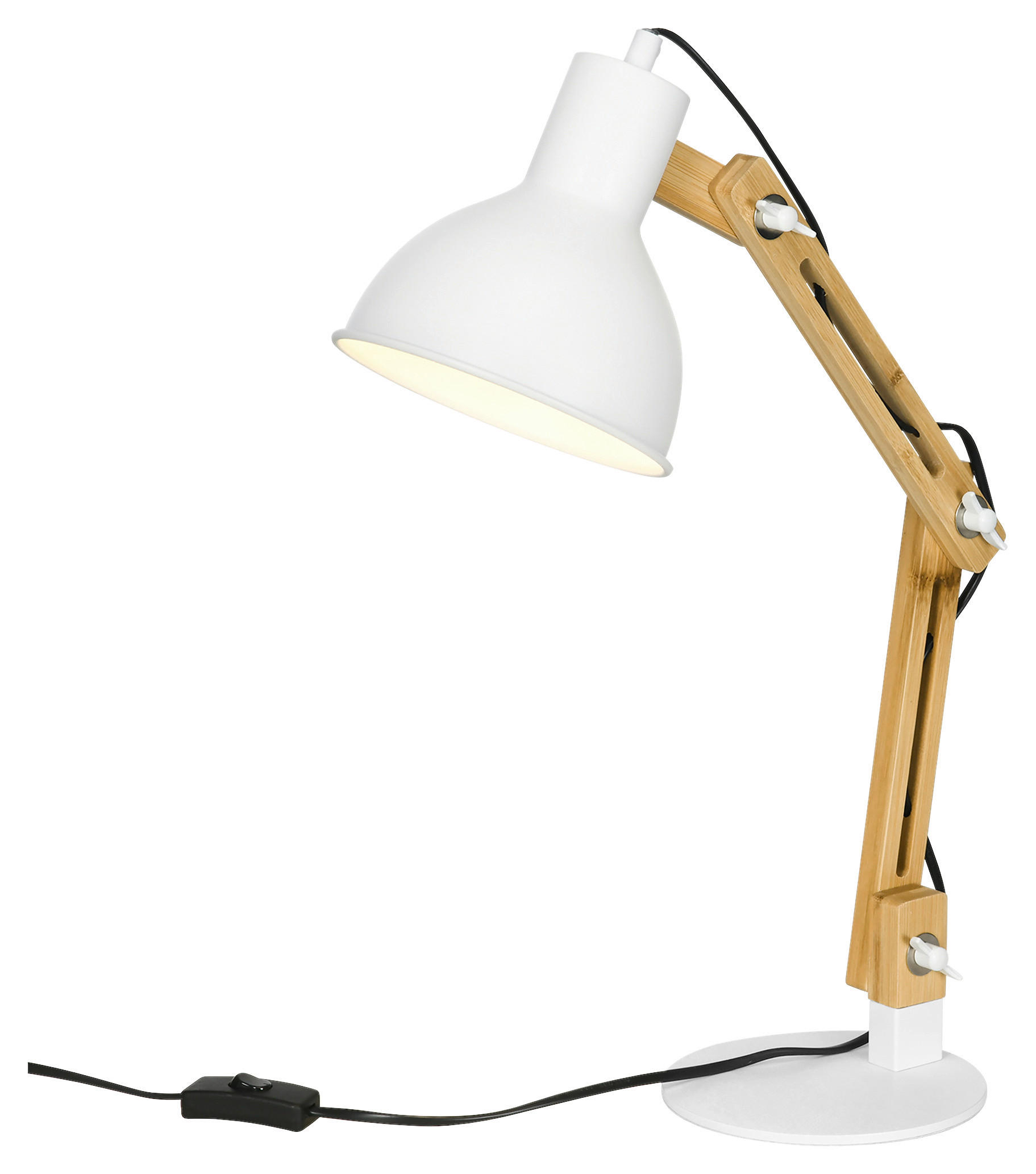 HOMCOM Schreibtischleuchte Schreibtischlampe - weiß (50,00/15,50/36,00cm) - HOMCOM