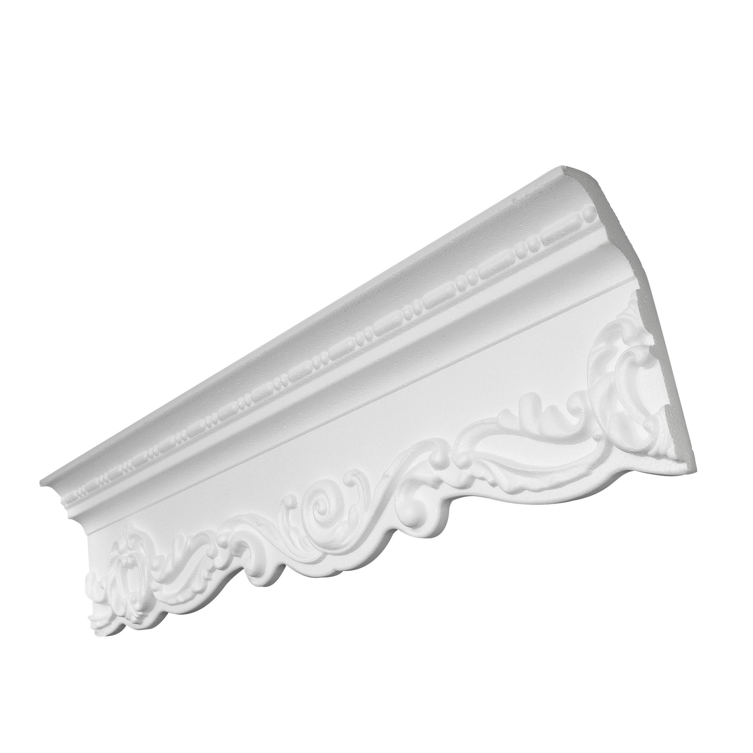 Zierprofil weiß L: ca. 200 cm Zierprofil_G39 - weiß (200,00cm)