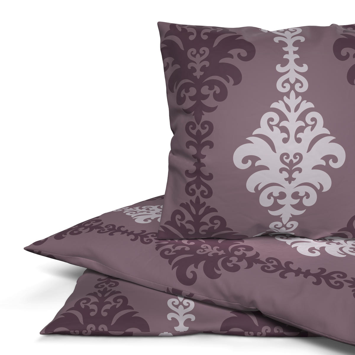 Microfaser Bettwäsche Bettwäsche-Microfaser Ornamente bor - bordeaux (135,00/200,00cm) - Sensation