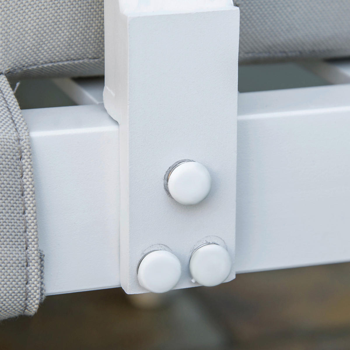 Outsunny Gartenmöbel-Set creme Aluminium B/H/L: ca. 77x71x173 cm Gartenmöbel-Set - creme (173,00/77,00/71,00cm) - Outsunny