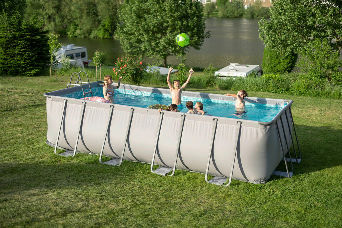 Summer Waves Poolset Elite B/H/L: ca. 274x132x549 cm Elite - grau (549,00/274,00/132,00cm) - Summer Waves