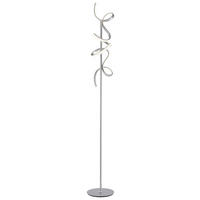 Just Light LED-Stehleuchte CURLS 19031-21 weiß silber Alu B/H: ca. 22x156 cm 2 Brennstellen CURLS - weiß/silber (22,00/156,00cm) - Just Light