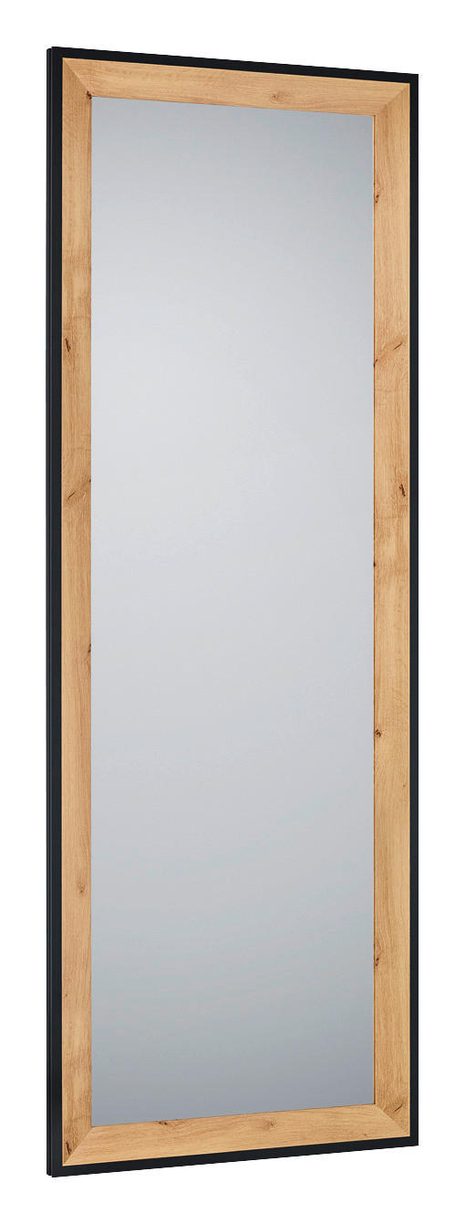 Mirrors&More Rahmenspiegel BRANDA Eiche Artisan B/H/T: ca. 50x150x2,7 cm BRANDA - Eiche (50,00/150,00/2,70cm) - Mirrors&More