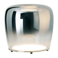 Näve Leuchten LED-Tischleuchte Chrom Glas Metall B/H/T/D: ca. 43x40x43x43 cm SMOKY - Chrom (43,00/40,00/43,00cm) - Näve Leuchten