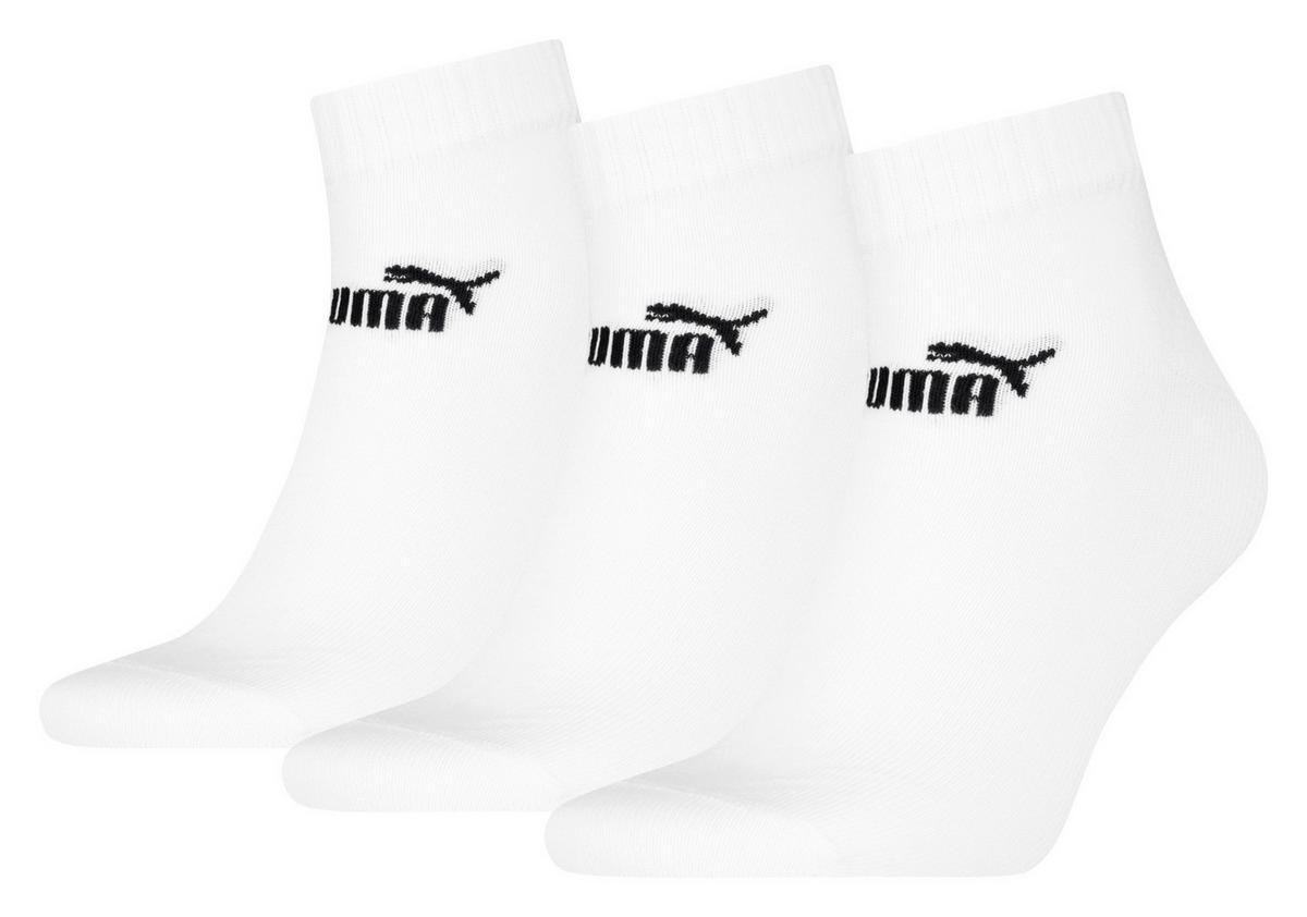 Puma Damen & Herren-Socken Puma weiß 3 Packstücke Größe 39-42 Puma - weiß - Puma