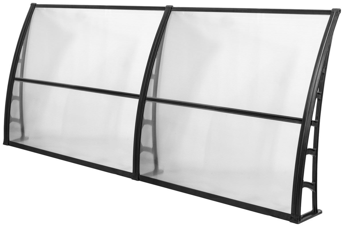 BURTAS VORDACH Vordach transparent B/H/L: ca. 240x23x105 cm Vordach_GRDNL004 - transparent (105,00/240,00/23,00cm) - BURTAS VORDACH