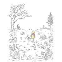 Komar Fototapete Winnie the Pooh Walk IADX4-043 B/H: ca. 200x280 cm Winnie the Pooh Walk IADX4-043 - (200,00/280,00cm) - Komar