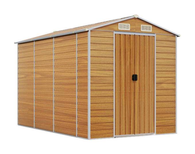 VidaXL Gartenhaus braun B/H/T: ca. 191x198x300 cm Gartenhaus - braun (191,00/198,00/300,00cm) - VidaXL