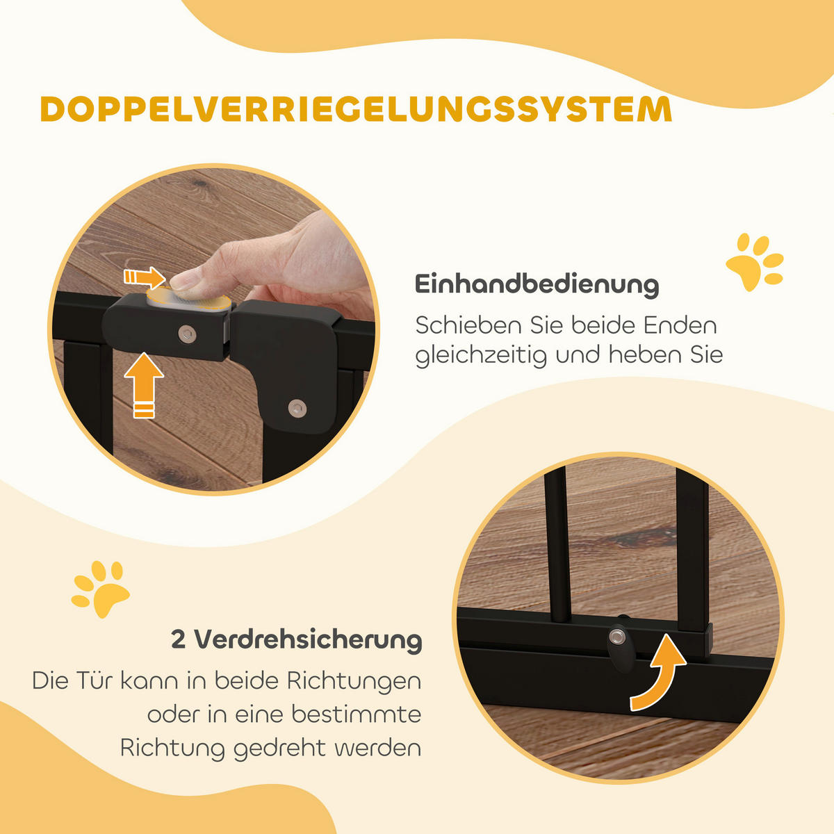PawHut Schutzgitter schwarz Stahl B/H/L: ca. 4x76x115 cm Schutzgitter - schwarz (115,00/4,00/76,00cm) - PawHut