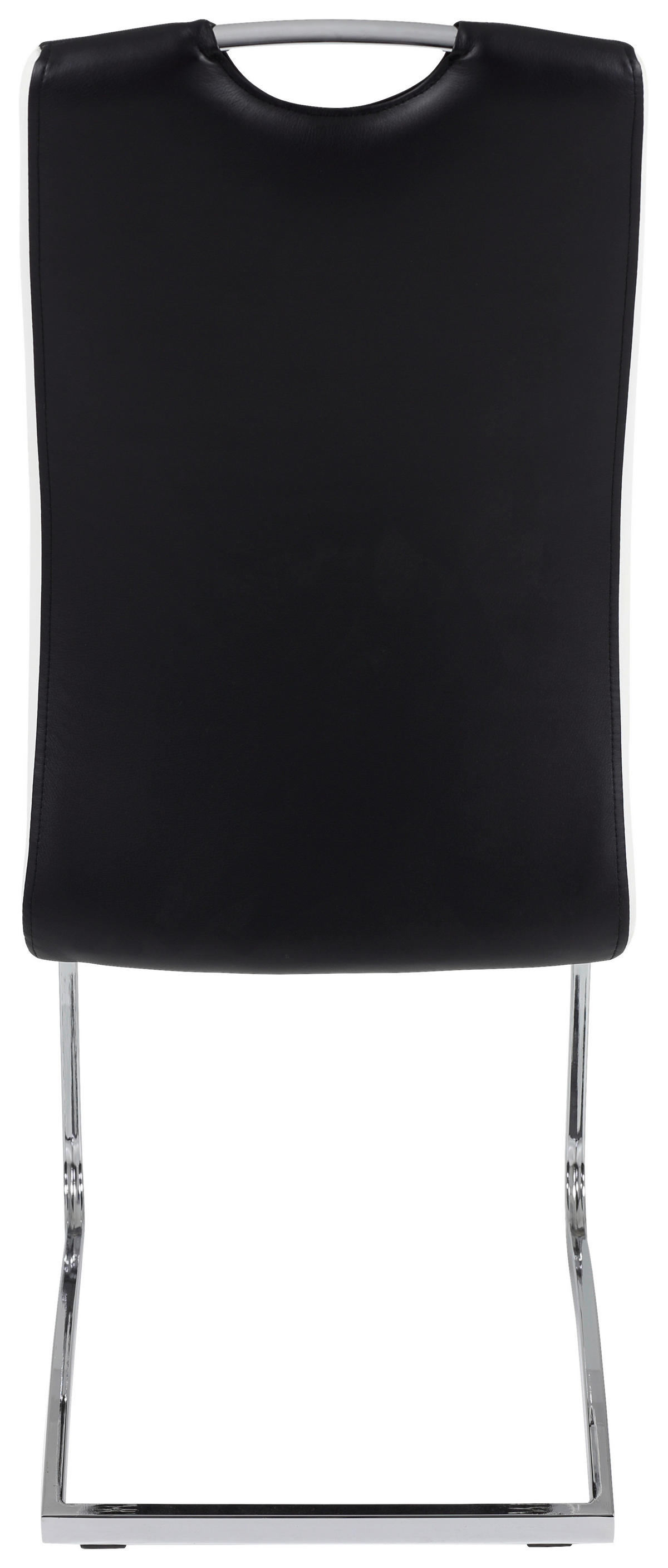 Schwingstuhl Tabea 2er Set schwarz weiß Kunstleder Kunstleder B/H/T: ca. 43x99x61 cm Tabea 2er Set - weiß/schwarz (43,00/99,00/61,00cm) - Hela