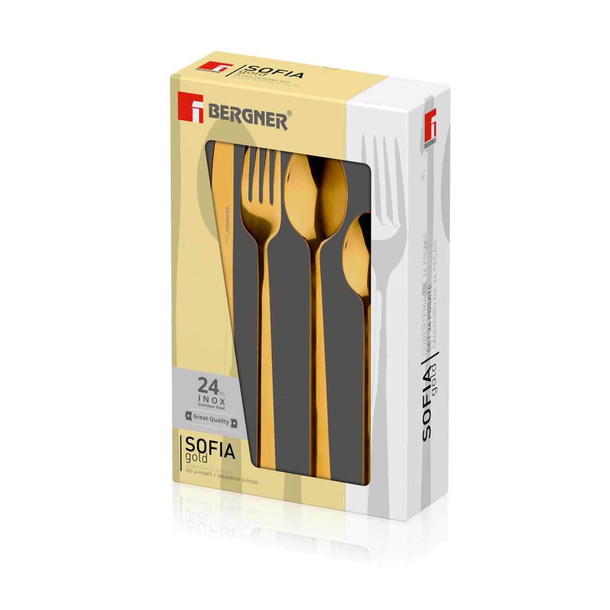 BERGNER Besteckset Sofia gold gold Edelstahl 24 tlg. Sofia gold - gold - BERGNER