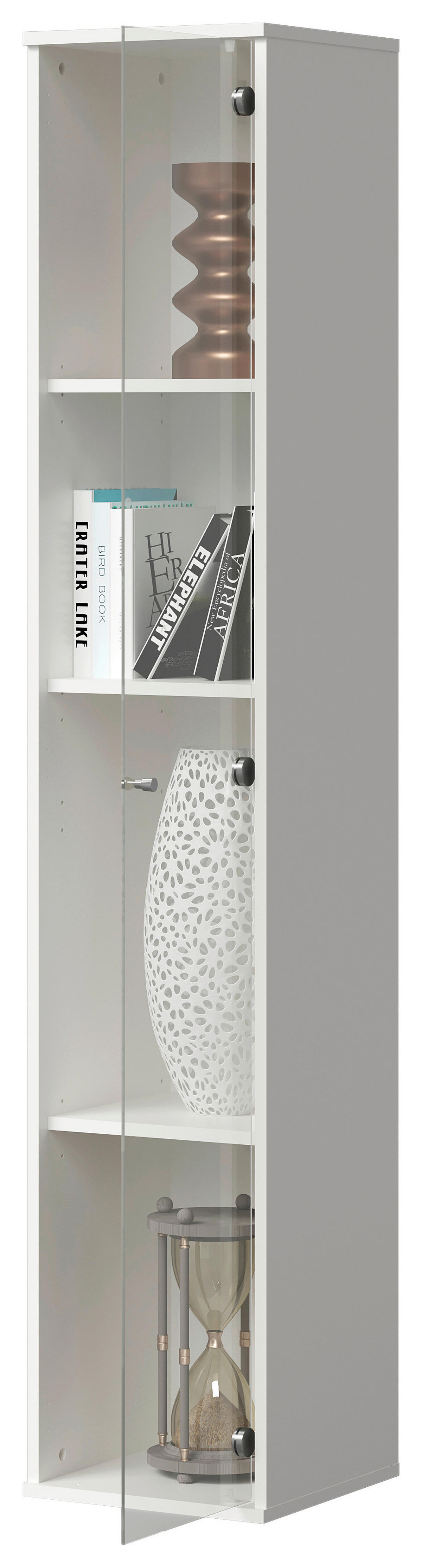 Vitrine  weiß B/H/T: ca. 32x171x33 cm Bora_112_Vitrine 109-112 - weiß (32,00/171,00/33,00cm)