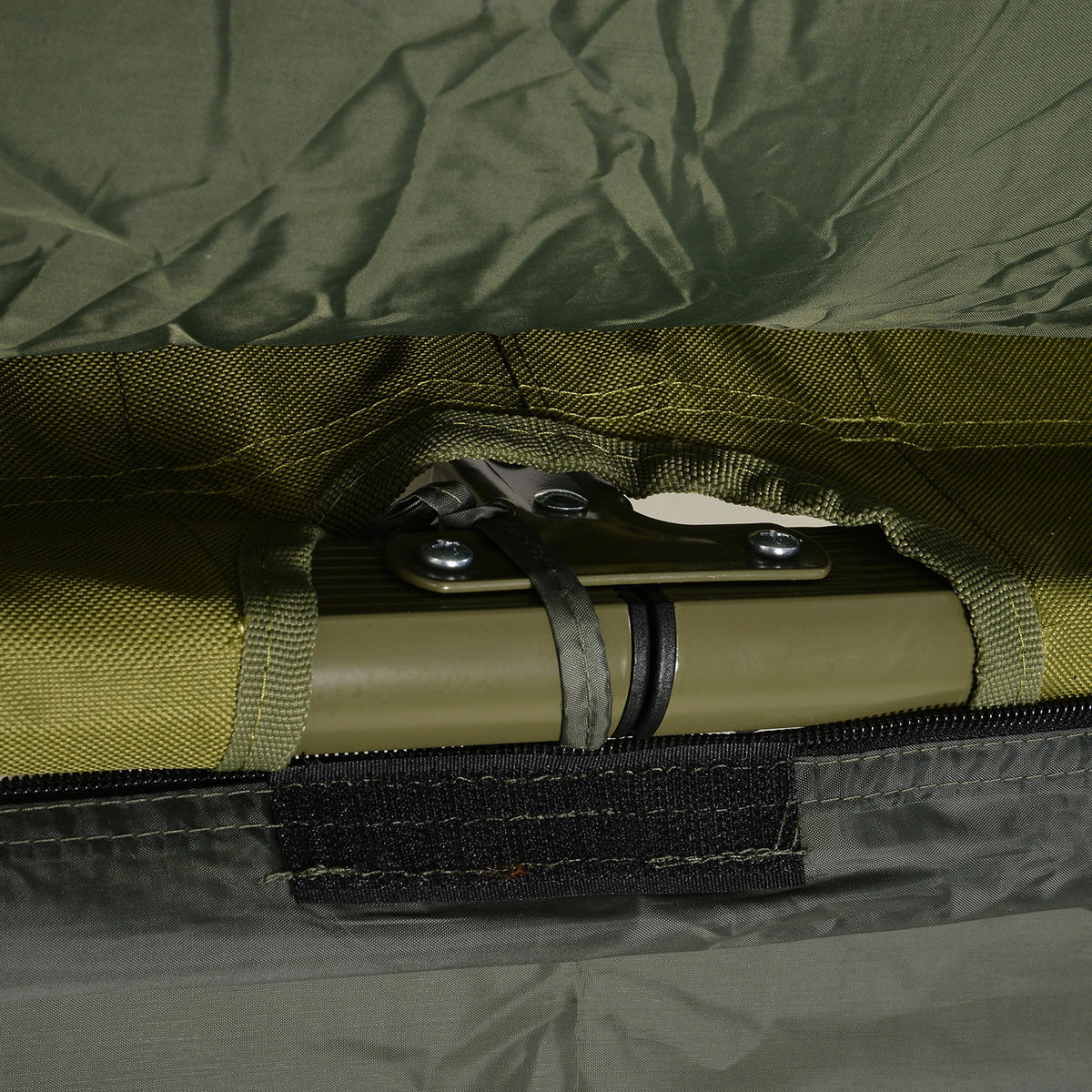 Outsunny Campingbett dunkelgrün Polyester-Mischgewebe B/H/L: ca. 78x118x193 cm Campingbett_4_in_1_Set - dunkelgrün (193,00/78,00/118,00cm) - Outsunny