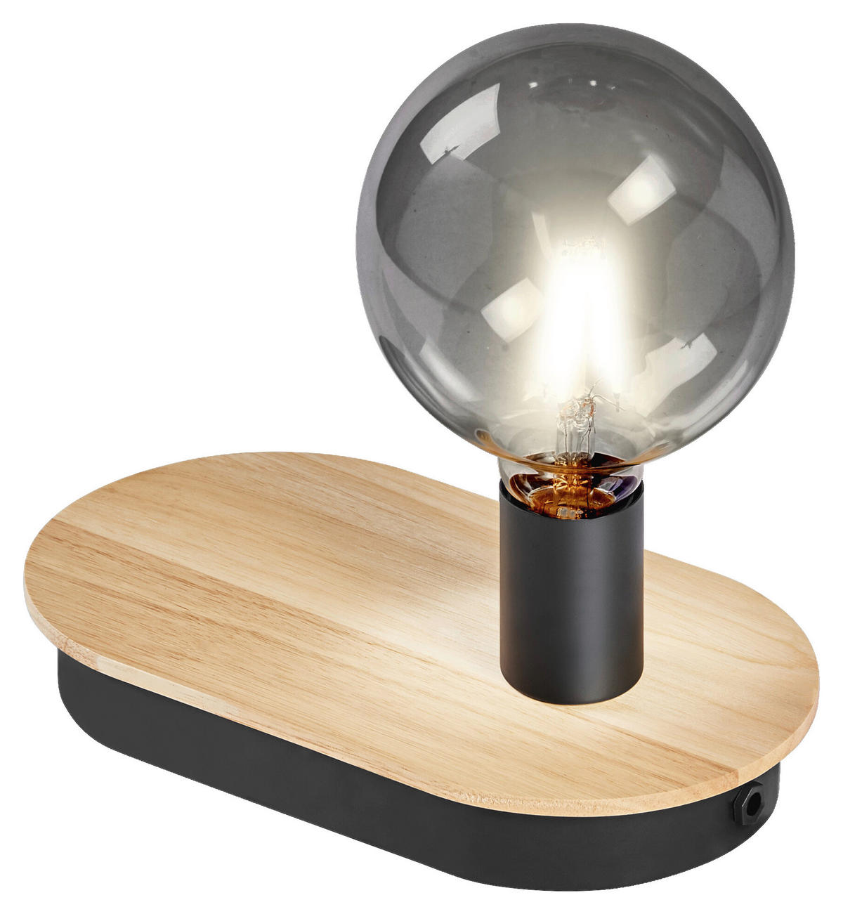 LEDVANCE Tischleuchte Wood 757103 Decor Wood - natur/schwarz (26,00/15,00/9,80cm) - LEDVANCE