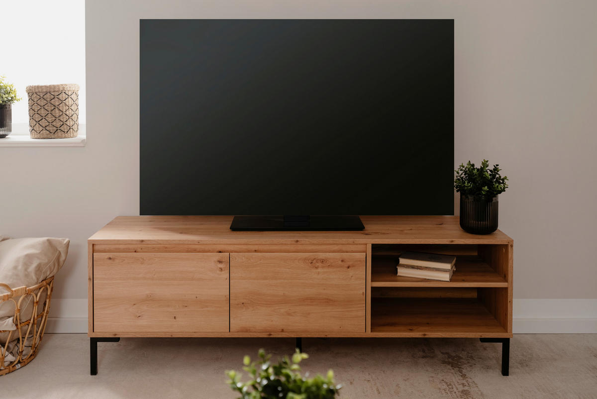 TV-Lowboard Korsika Eiche Artisan Nachbildung B/H/T: ca. 150x49x40 cm Korsika - Eiche (150,00/49,00/40,00cm)