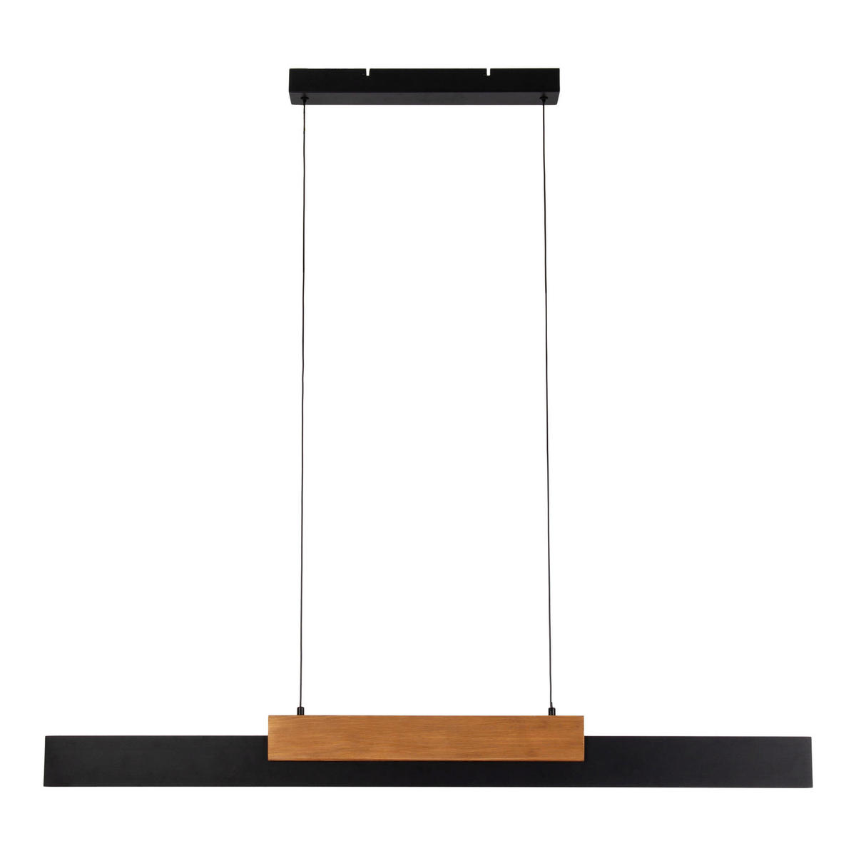 Näve Leuchten LED-Pendelleuchte braun Holz Metall B/H/T: ca. 120,5x150x6 cm WIEBKE - braun (120,50/150,00/6,00cm) - Näve Leuchten