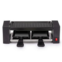 Alpina Raclette schwarz Edelstahl B/H/L: ca. 30x10x10 cm Raclettegrill_2_Personen - schwarz (10,00/30,00/10,00cm) - Alpina