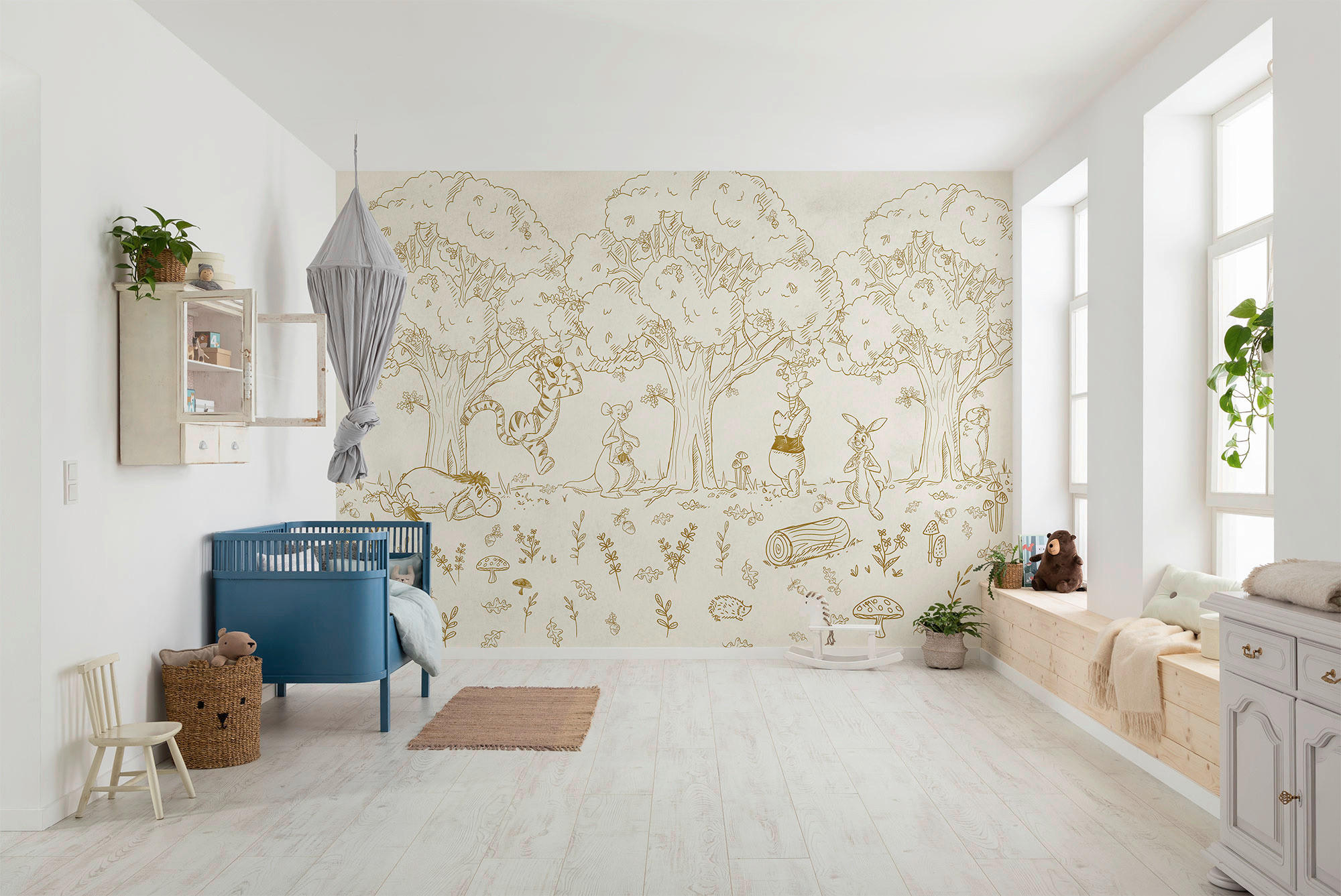 Komar Fototapete Winnie the Pooh Outdoors B/L: ca. 400x250 cm Winnie the Pooh Outdoors - (400,00/250,00cm) - Komar