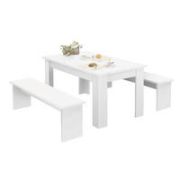 Tischgruppe München weiß Spanplatte B/H/T: ca. 140x75x80 cm München - weiß (140,00/75,00/80,00cm)