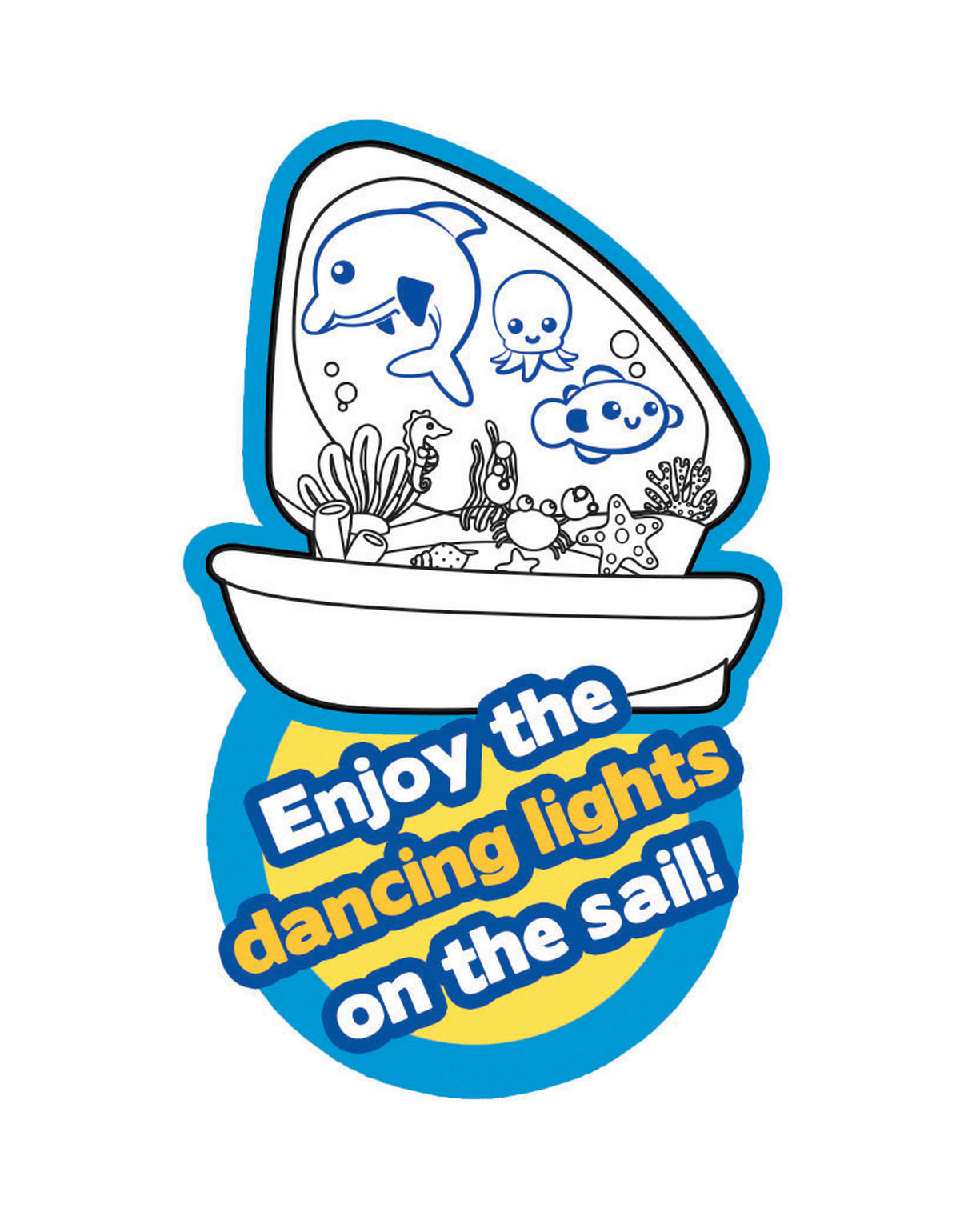 BBJunior Badespielzeug Splash 'n Play Light Up Segelboot B/H/L: ca. 8,2x8,2x15 cm Splash 'n Play Light Up Segelboot - weiß/türkis (15,00/8,20/8,20cm) - BBJunior