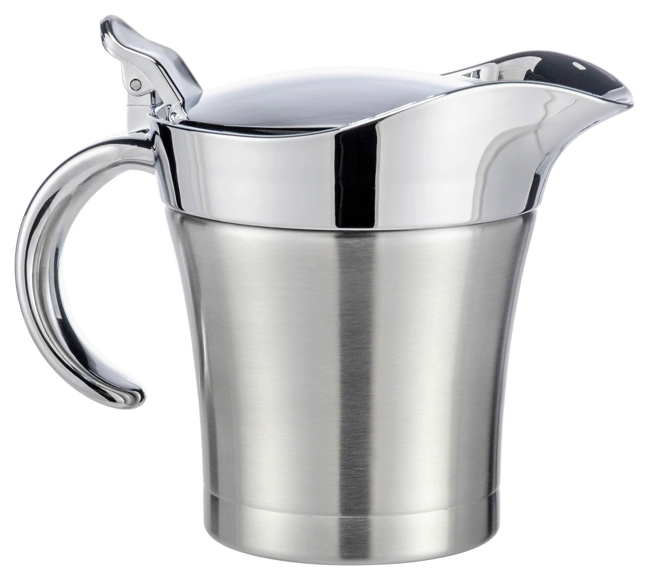 HI Thermo-Sauciere silber Edelstahl B/H/L: ca. 11,5x14,5x17,5 cm Thermo-Sauciere - silber (17,50/11,50/14,50cm) - HI