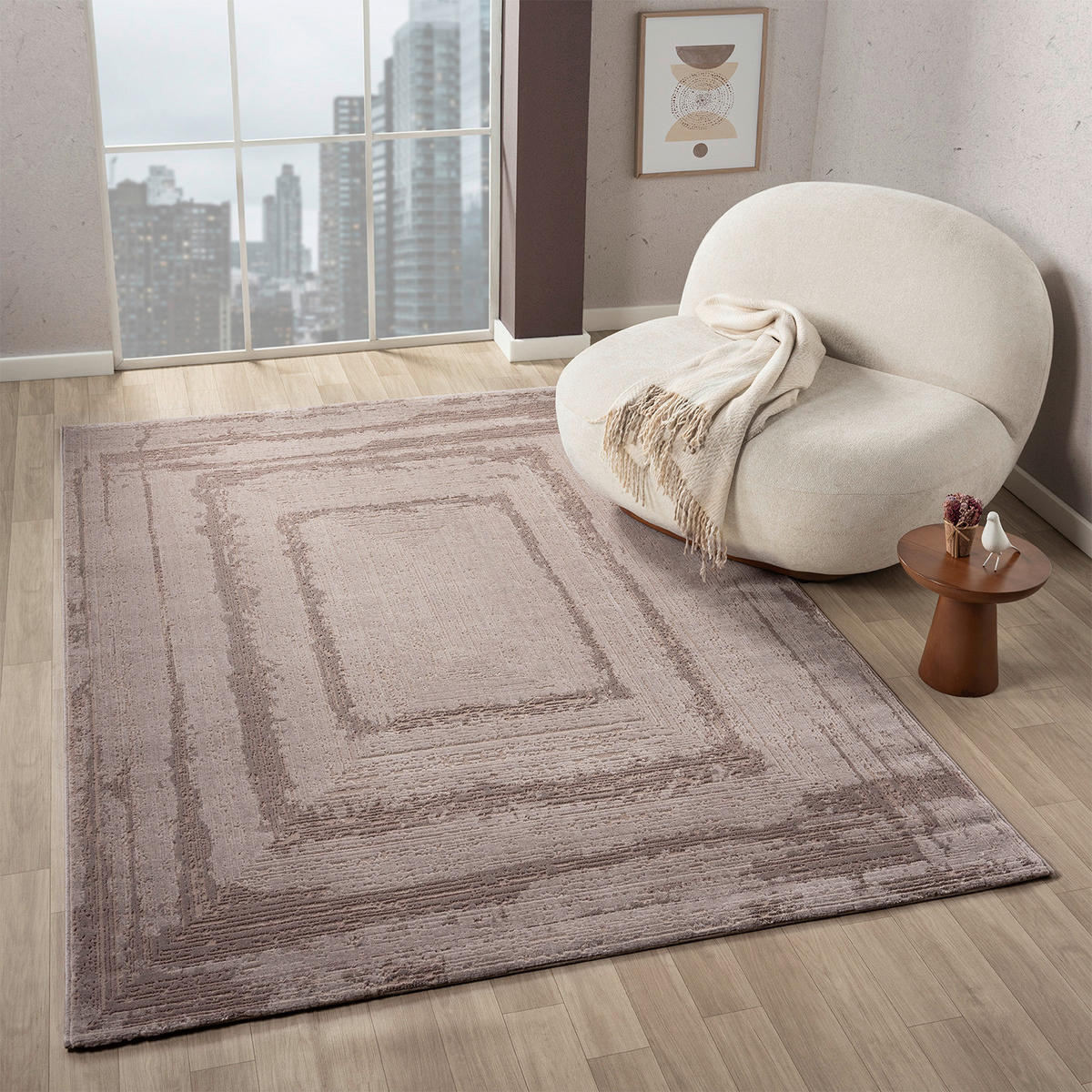 Webteppich Costa taupe B/L: ca. 80x150 cm Costa - taupe (80,00/150,00cm)