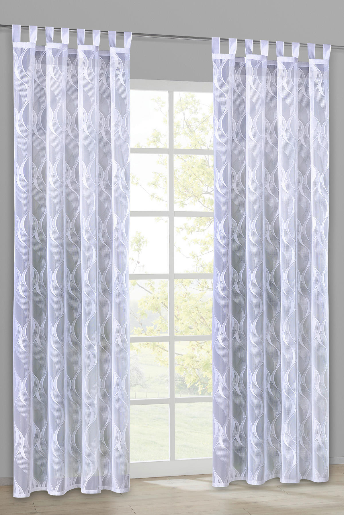 Kombivorhang Paulin weiß B/L: ca. 150x245 cm Paulin - weiß (150,00/245,00cm)