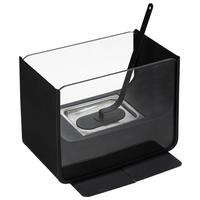 HI Tischkamin schwarz Eisen B/H/L: ca. 20x25x21 cm Tischkamin_Bio-Ethanol - schwarz (21,00/20,00/25,00cm) - HI