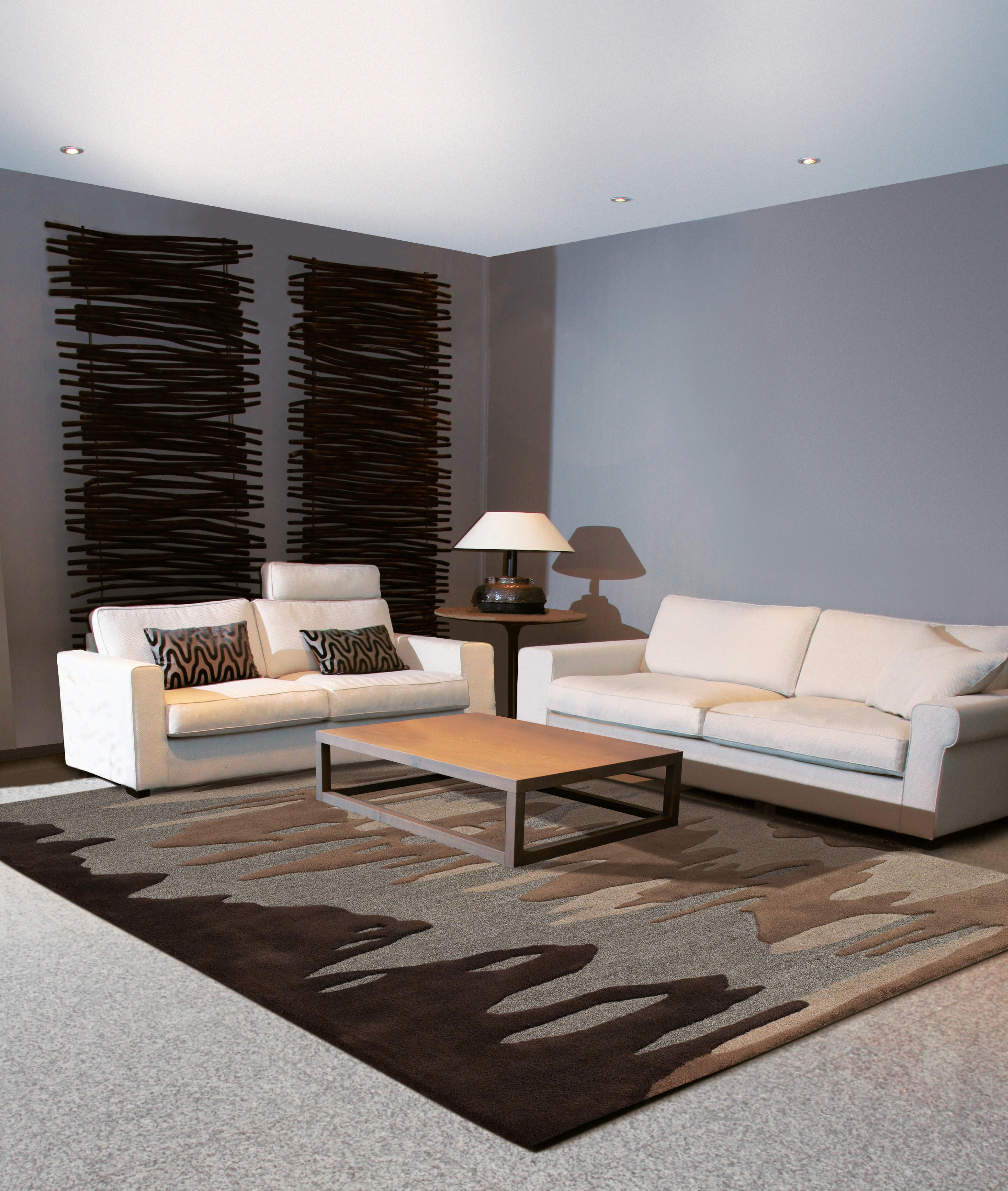 Arte Espina Kurzflorteppich Spirit 7104 braun B/L: ca. 90x160 cm Spirit 7104 - braun (90,00/160,00cm) - Arte Espina